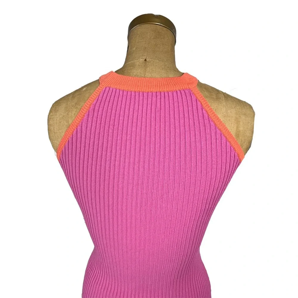 Pink Halter Mini Dress - Picture 5 of 8